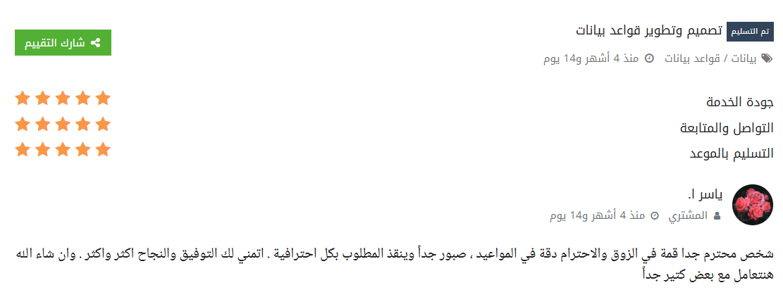 Yasser A. Testimonial